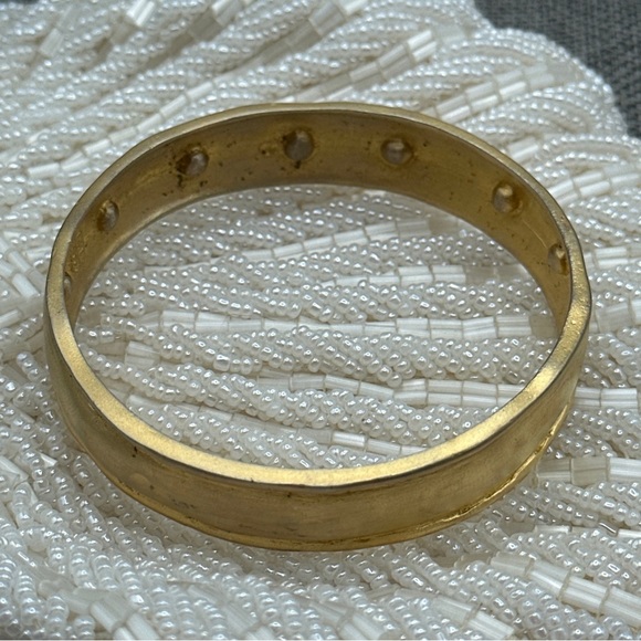 Vintage amazing leslie block bracelet gold tone #96 - Picture 2 of 7